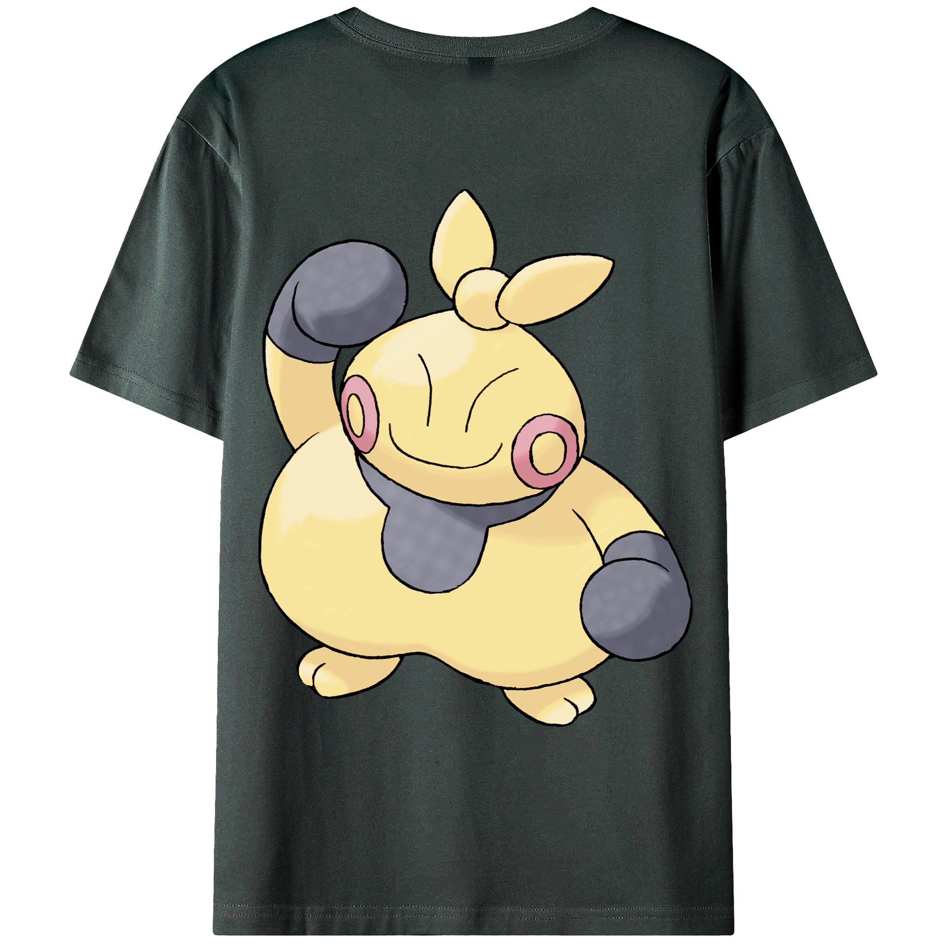 （画像用） ポケットモンスター Pokémon 綿100％ メンズ半袖Tシャツ（バックプリント） 通気性